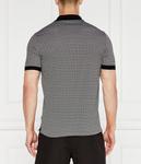 Поло мужское Boss с принтом, черный - фото 4