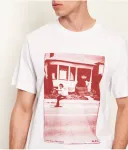 Футболка regular fit A.P.C, белый - фото 4