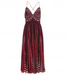 Платье миди с принтом Oceanid Altuzarra, Burnt Red Geo Lace - фото