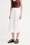 Хлопковая юбка Weekend Max Mara, белый - фото
