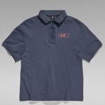 Поло с коротким рукавом G-Star Mesh Loose, синий - фото 4