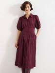 Текстурированное платье-миди Yasmine Phase Eight, Burgundy - фото 3