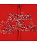 Красная флисовая толстовка с молнией во всю длину и надписью Big Boys and Girls St. Louis Cardinals Outerstuff - фото 2