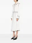 Платье с контрастной окантовкой KARL LAGERFELD, белый - фото 3