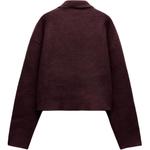 Трикотаж Женский Ярко-красный ZARA, Тёмно-красный - фото 3