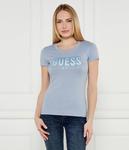 Футболка женская Guess Jeans с круглым вырезом, синий - фото