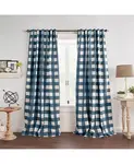 Плотные шторы Grainger в клетку Buffalo Check Elrene Home Fashions, indigo - фото