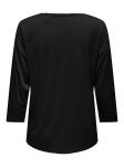 ONLY Лонгслив 'ONLHannah' в черном цвете - фото 2