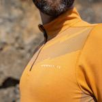 Спортивный топ Higher State Seamfree Long Sleeve Half Zip, оранжевый - фото 2