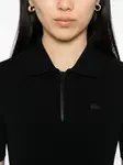 Платье с вышитым логотипом Lacoste, черный - фото 5