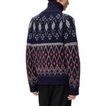 Свитер с узором на молнии LOEWE, синий - фото 3