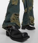 Кожаные мюли balius с пяткой на пятке Acne Studios, черный - фото 3