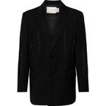 Feng Chen Wang Шерстяной пиджак с сетчатыми вставками, Black - фото