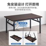 Стол компьютерный Naijia 120x60 см складной, комплект со стулом, утолщенный, теплый белый - фото 4