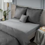 Простыня джерси, сталь, 180х200, 30 см, хлопок, плотность: 125 г/м² Eurofirany - фото 6