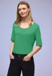 Футболка mit turnup basic Street One, Grün - фото 4