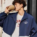 Тренчкот Lotus Leaf Unisex темно-синий Lining - фото 4