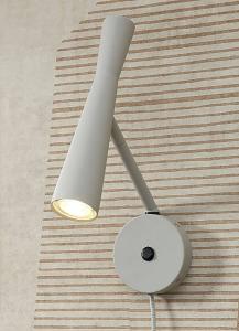 Настенный светильник it's about RoMi Bordeaux, железо - 1-светлое - светло-серое