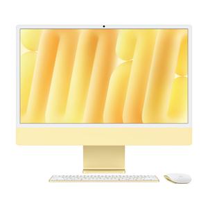 Моноблок Apple iMac 24'' М4 (2024), 8 CPU/8 GPU, 24 ГБ/256 ГБ, Gigabit Ethernet, Yellow, английская клавиатура