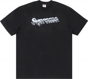 Футболка Supreme Chrome Logo Tee 'Black', черный