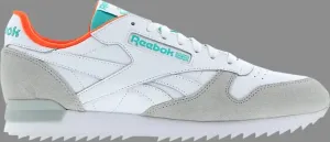 Кроссовки classic leather ripple clip su 'white teal lava' Reebok, белый