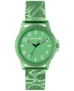 Детские часы Rider с зеленым силиконовым ремешком, 36 мм Lacoste, green