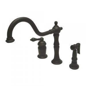 Смеситель для бара Kingston Brass Heritage с боковым распылителем, oil rubbed bronze