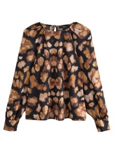 Блуза Next, коричневый/мокко