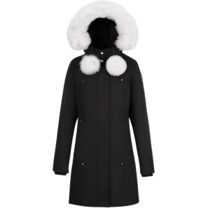 Пуховик Women's Moose Knuckles, черный/natural fox fur