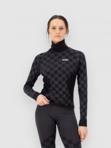 Функциональная рубашка Mons Royale Ascender Merino Mock Neck Funktionsshirt, forged iron/black