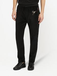 Giuseppe Zanotti бархатные брюки, черный