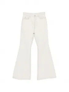 Джинсы из денима с расклешенными штанинами Bolan Rick Owens Drkshdw, бежевый