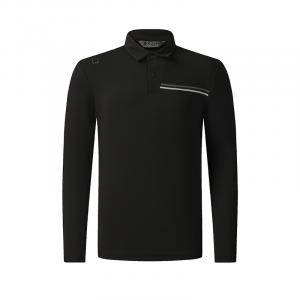 Golf Series футболка поло с длинным рукавом из трикотажной ткани мужская FILA, черный