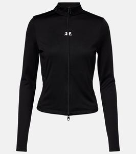 Тренировочная куртка интерлок Courrèges, Black