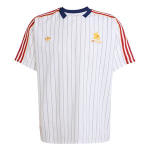 Футбольная майка FW25 AS Roma Terrace Icons унисекс Adidas Originals, белый/красный