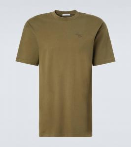 Футболка из хлопкового джерси с логотипом Givenchy, Khaki