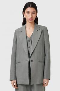 AllSaints AVERIE Блейзер из смесового льна, серый