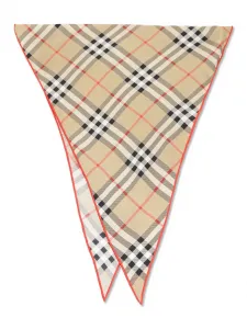 Шарф в клетку Burberry, нейтральный