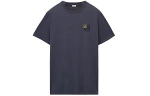 Футболка из хлопка с надписью «Анаграмма» Loewe, синий