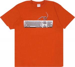 Футболка Supreme Keyboard Tee 'Rust', оранжевый