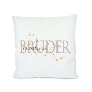 Декоративная подушка Брат, белый