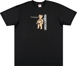 Футболка Supreme Not Sorry Tee 'Black', черный