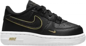 Кроссовки Nike Force 1 LV8 TD 'Metallic Swoosh Pack - Black', черный