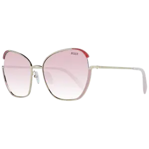 Золотые женские солнцезащитные очки Emilio Pucci