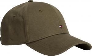 Мужская бейсболка Tommy Hilfiger из хлопка с логотипом-флагом и регулируемой высотой, Huntsman Green