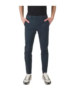 Синие хлопковые брюки - слегка эластичные Pt Torino, синий