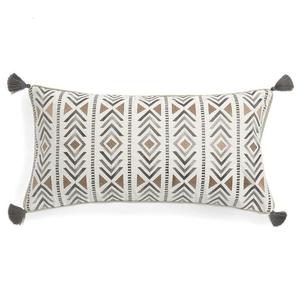 Подушка Levtex Home Santa Fe с вышитыми кисточками, коричневый