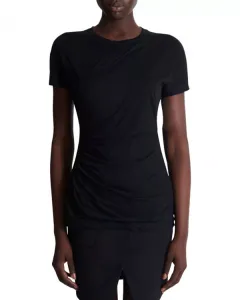 Драпированная футболка Balmain, черный