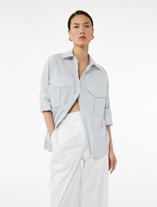 Блуза Koton, светло-голубой/белый