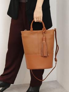 Сумка-ведро Cachecache / двусторонняя сумка с кисточками